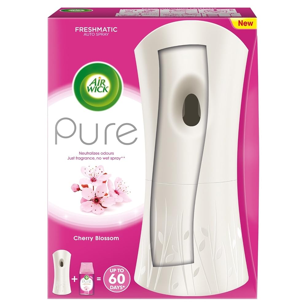 Air Wick Freshmatic Max Complete Kit, Cherry Blossom, 250ml, Gadget and Refill
