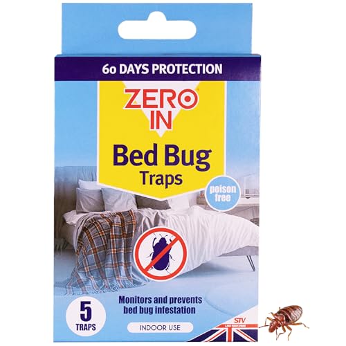 Zero In 500 ml Bed Bug Killer Spray, Long-Lasting, Solvent-Free, Odourless, Water-Based Household Treatment, Kills Bed Bugs and Dust Mites - Clear