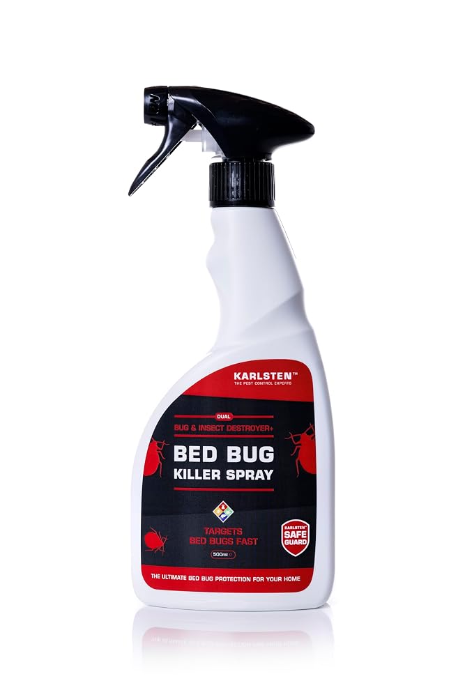 Karlsten Bed Bug Killer Spray, 500ml - Fast Acting Spray, Kills on Contact, for Mattress Treatment & Protection