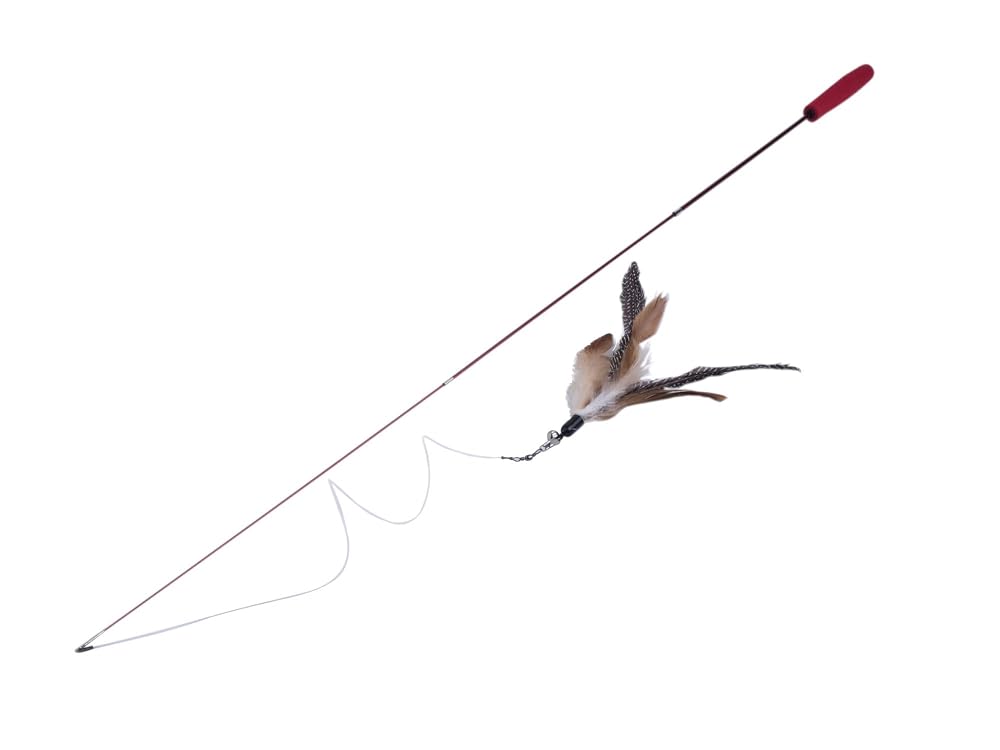 Petface Retractable Feather and Bell Wand Cat Toy
