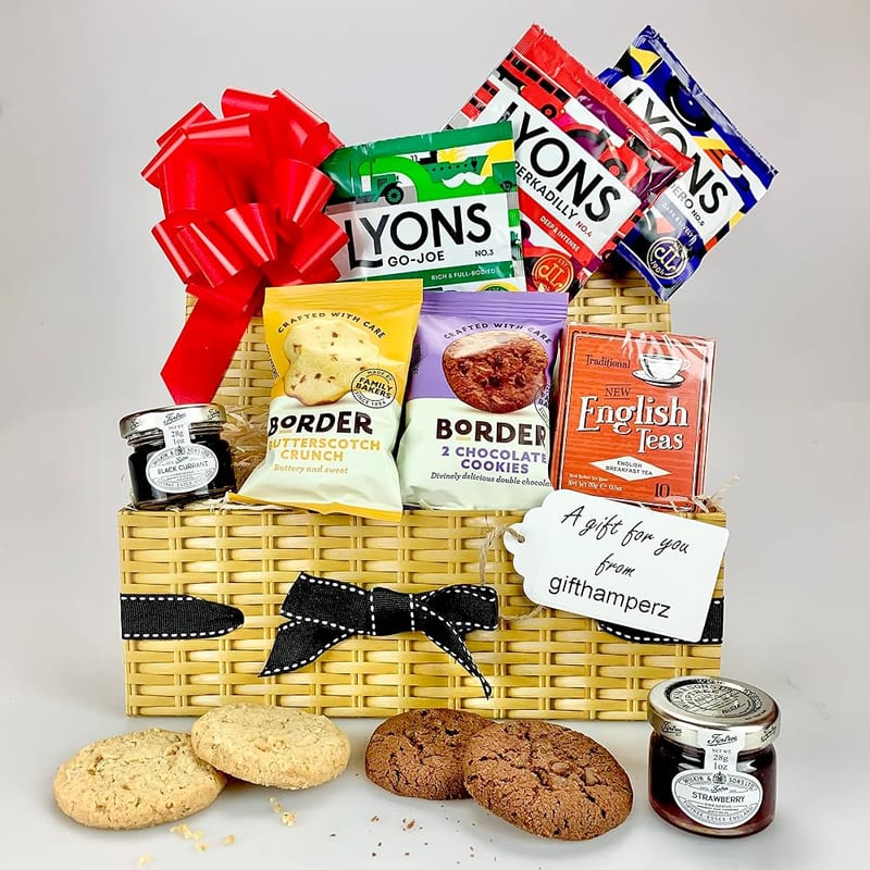 "Afternoon Tea Treats" Hamper Gift Box with Coffee – Great for Birthday, Thank You or New Home