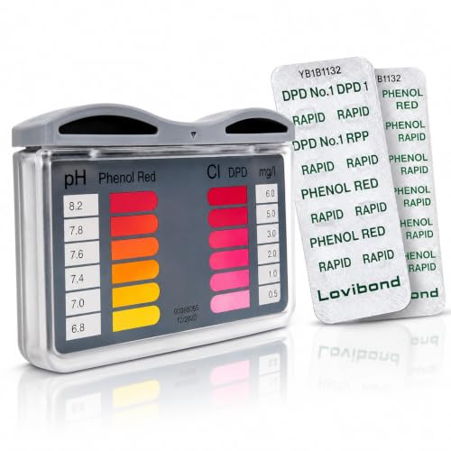 Lovibond Pool Water Tester for Free Chlorine and PH – 20 Tests