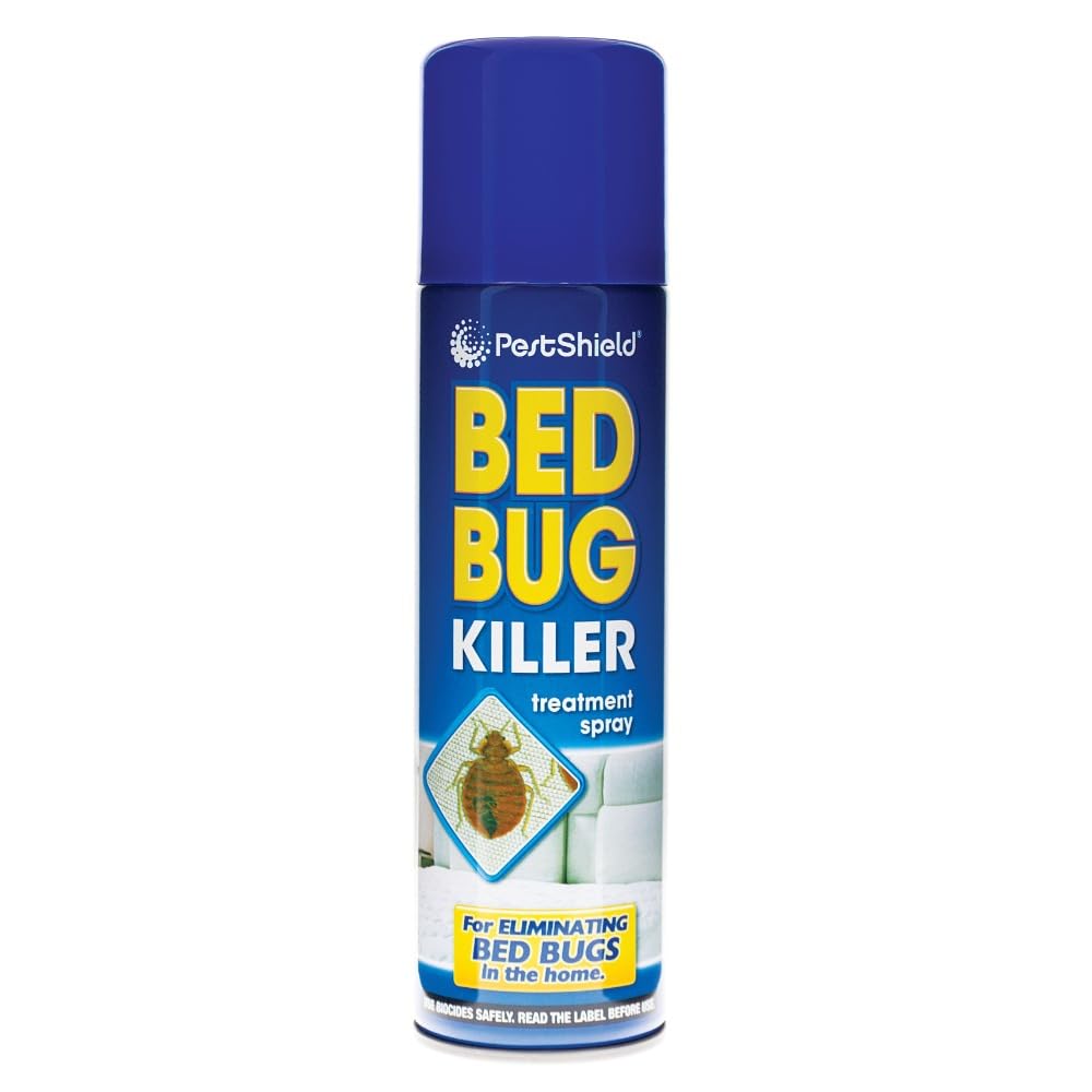 PestShield Indoor Bed Bug & Flea Killer Treatment Spray for Carpet, Mattress and Furniture, 3 x 200ml