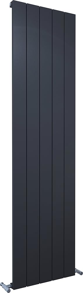 Kudox Alulite Flat Radiator, 1800mm x 470mm, Textured Black