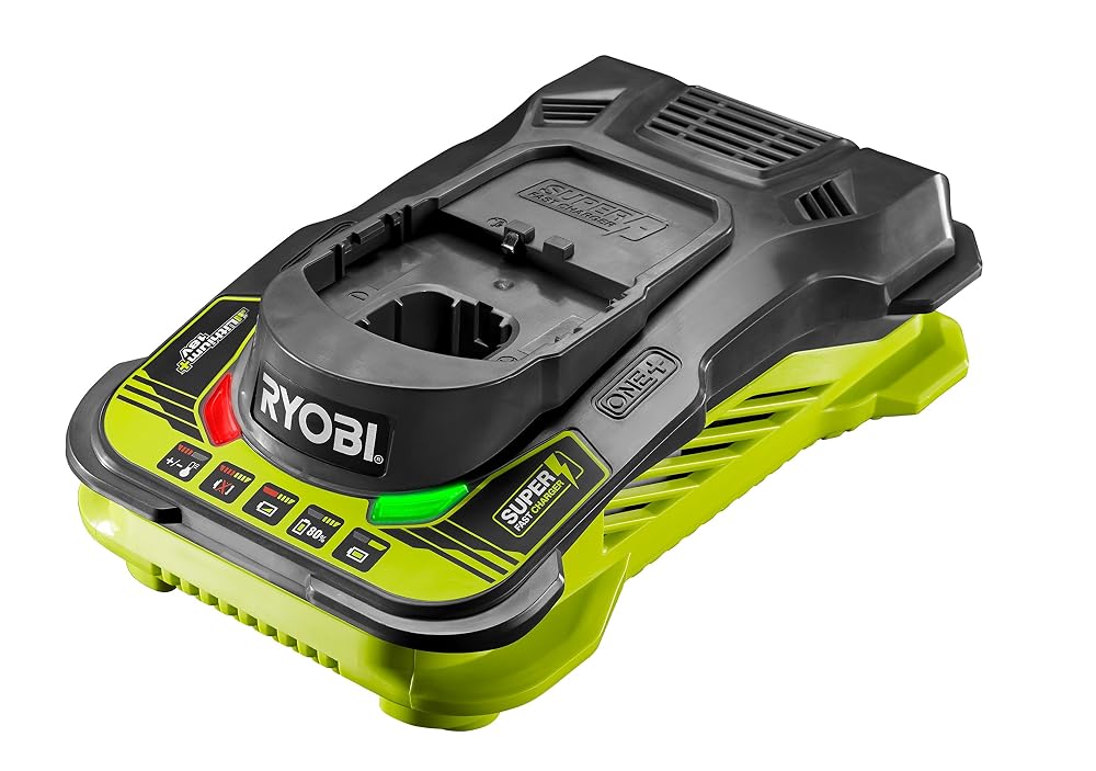 RYOBI RC18150 18V ONE+ Cordless Battery Charger, 5.0Ah Fast Charge