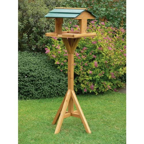 Garden Mile Traditional Wooden Bird Table for Shelter in the Garden