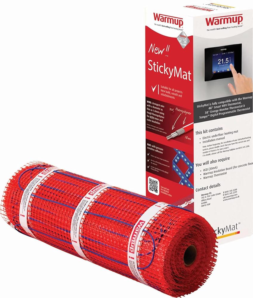 Warmup Sticky Mat Electric Underfloor Heating Kit