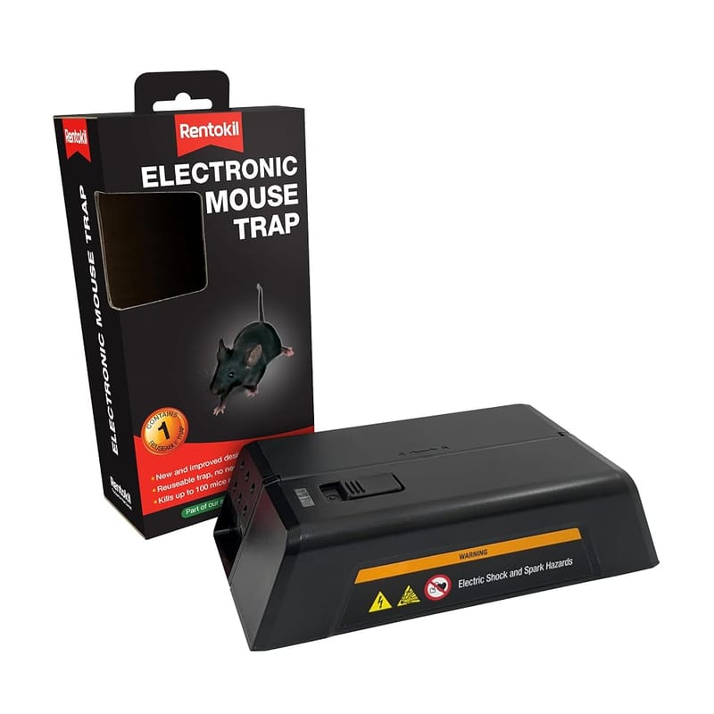 Rentokil FE35 Electronic Mouse Trap, Black