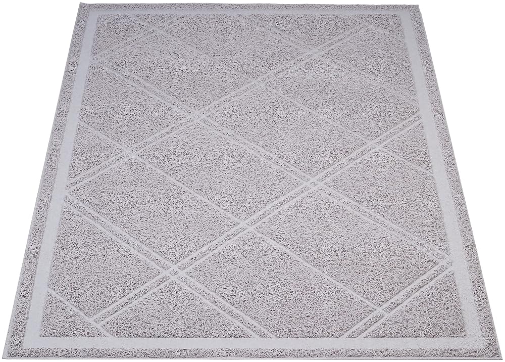 Amazon Basics Cat Litter Mat, Unscented, 61 x 88.9 cm, Grey