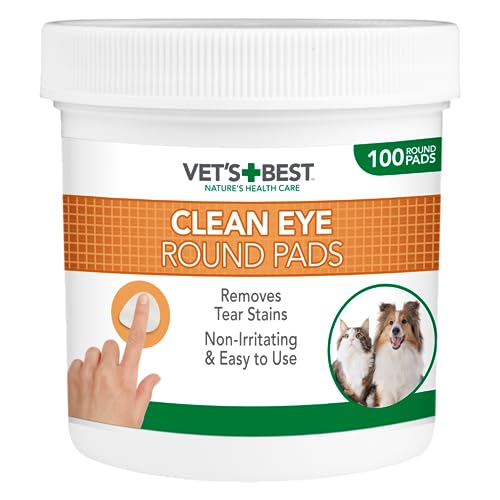 Vet's Best natural eye wipes for dogs and cats 100 disposable wipes