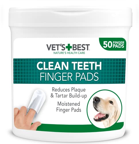Vet's Best Dental Care Finger Wipes. 50 Disposable Wipes