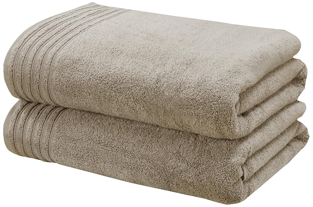 Rapport Home So Soft 2-Piece Towel Bale, 100% Cotton, Taupe, Combed, 140 x 90cm