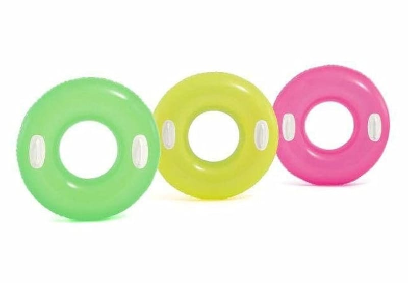 Intex Giant Swim Ring with Handles, 76cm Hi-Gloss Inflatable Tube