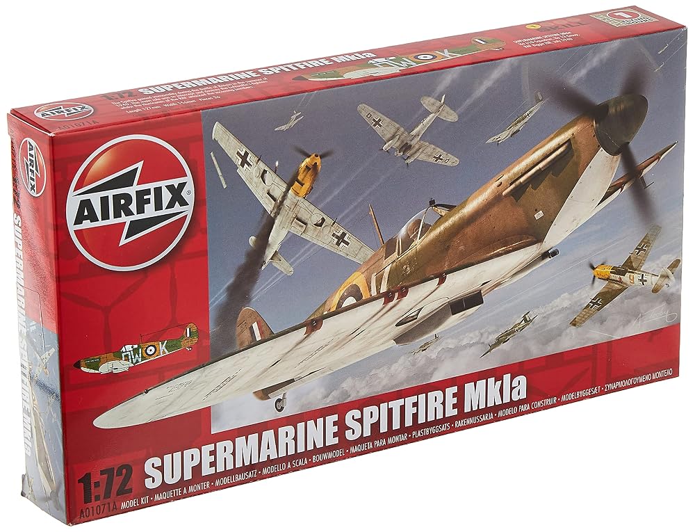 Airfix 1:72 Supermarine Spitfire Mk1a Military Aircraft Series 1 Model Kit