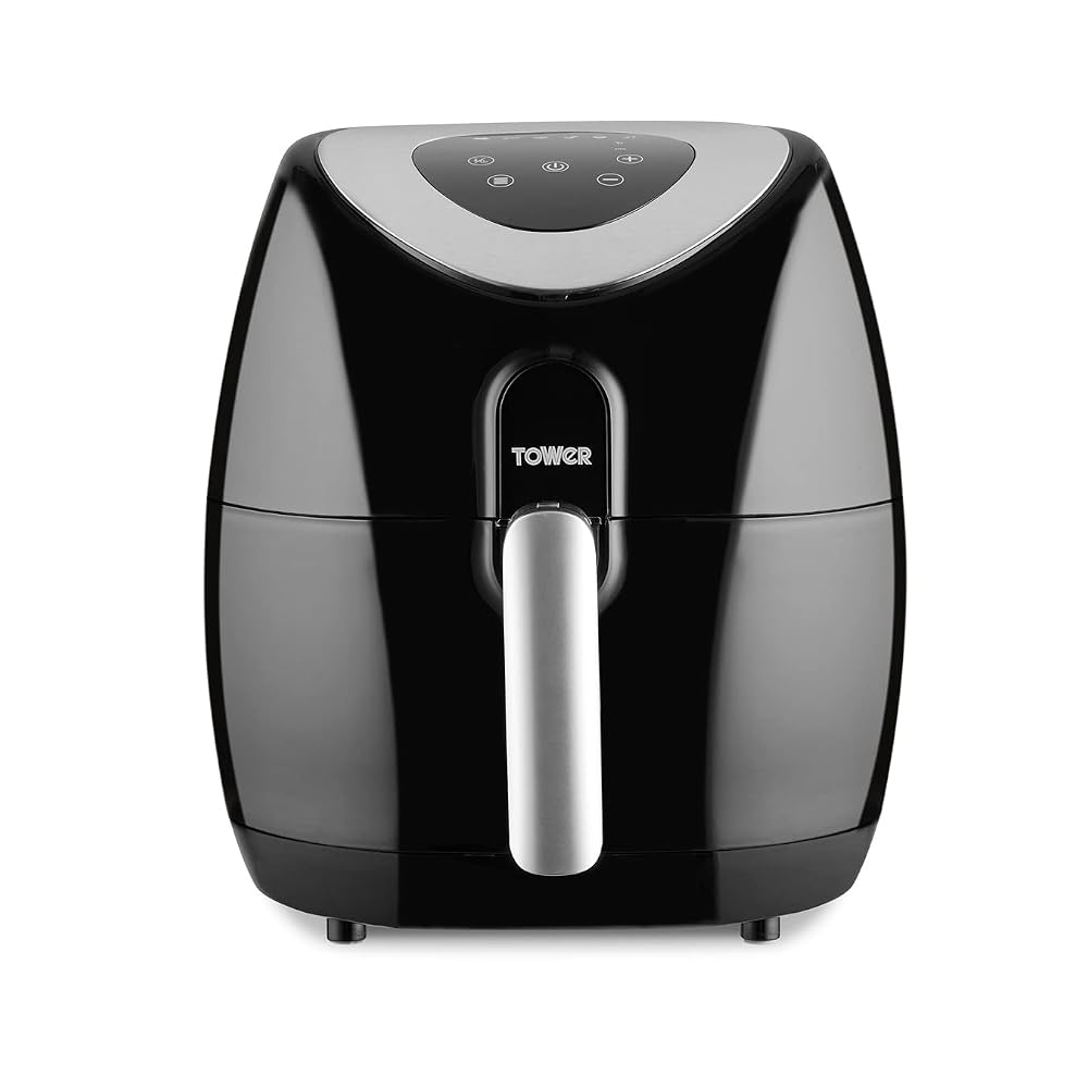 Tower Vortx Digital Air Fryer Oven with Rapid Air Circulation and 60 Min Timer, 4.3 Litre, Black (T17024)