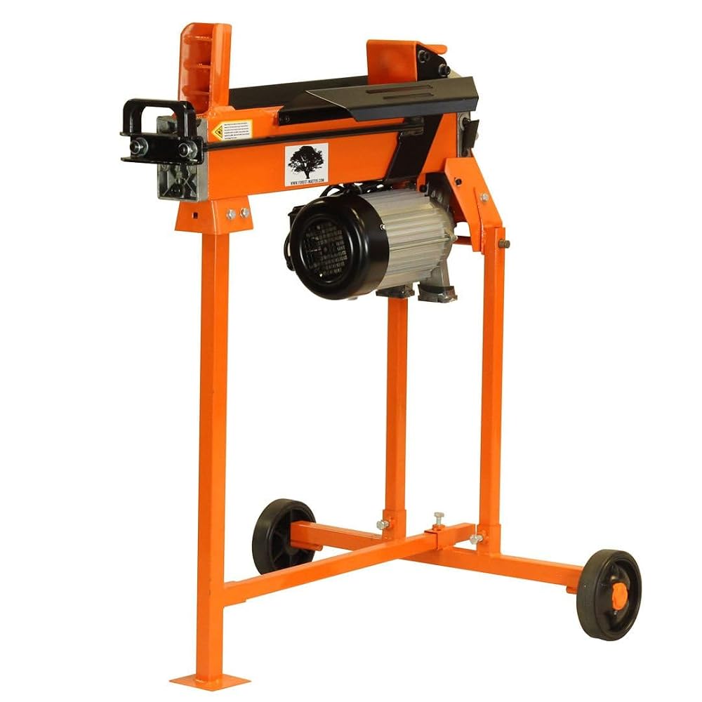 Forest Master FM5T-TC Electric Log Splitter 5 Ton - 9 Second Cycle Time - Includes Workbench, Guard and T Stand