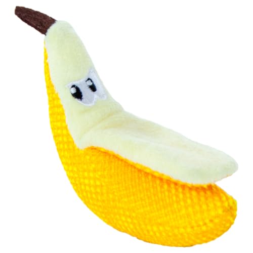 Catstages Catnip Toys For Cats Fun Banana-Shaped Toy for Kittens & Adults - Crinkle Catnip Toy For Dental Care Including Teething, Hours of Fun & Enrichment, Best for Indoor Cats