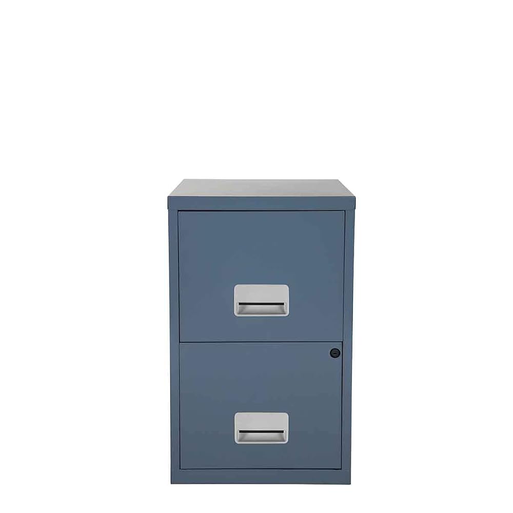 Pierre Henry Metal 2 Drawer Maxi Filing Cabinet A4, Grey