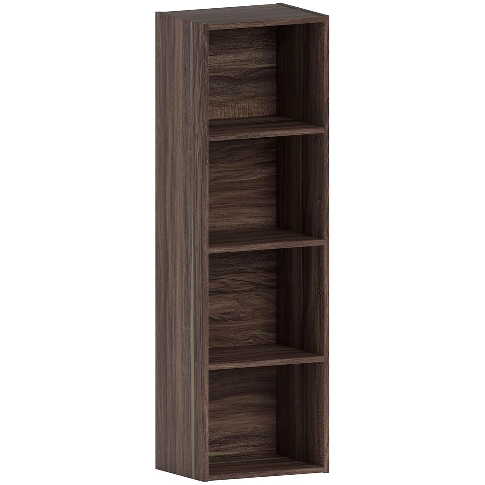 Vida Designs Cambridge 3 Tier Low Bookcase, Oak Wooden Shelving Display Storage Unit