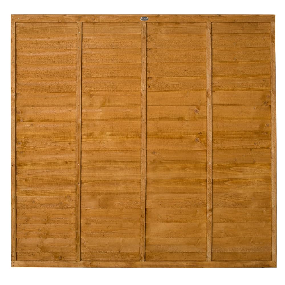 Forest Garden Lap Fence Panel, 1.83 x 1.83m (6ft x 6ft)