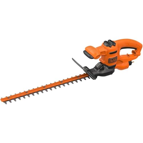 BLACK+DECKER 45cm Electric Hedge Trimmer, BEHT201-GB