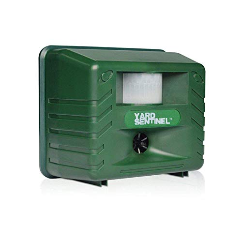 ASPECTEK Ultrasonic Animal Repellent, Battery Operated and AC Adapter, Outdoor Waterproof, Scares Away Rats, Rodents and More