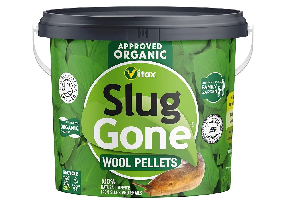 Vitax Slug Gone Wool Pellets, Natural Organic Barrier, 5L