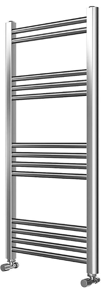 Requena Heated Towel Rail Chrome Bathroom Ladder Radiator - Straight, 1000 x 500