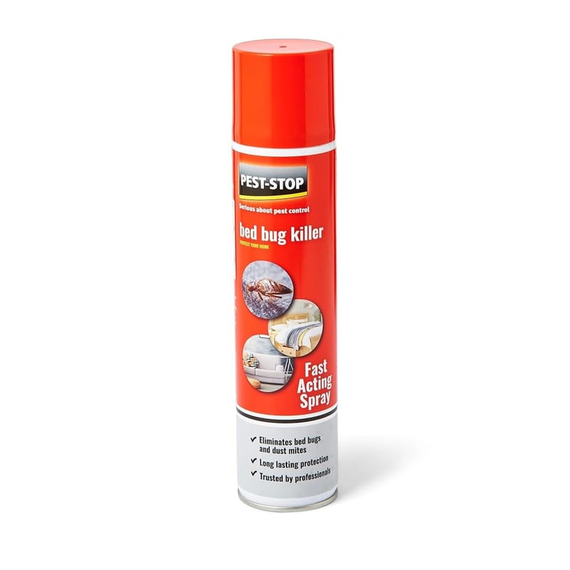 Pest-Stop Bed Bug Killer Spray – Targets Bed Bugs, Nymphs and Eggs – Long-Lasting Residual Action – Use on Hard and Soft Surfaces