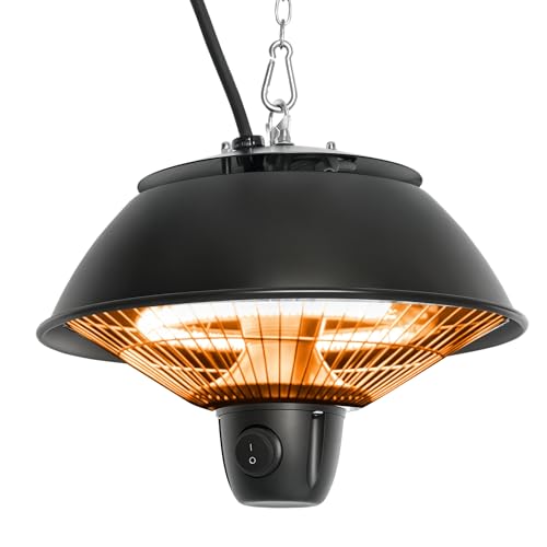 Outsunny 1500W Patio Heater Outdoor Ceiling Mounted Aluminium Halogen Electric Hanging Heater