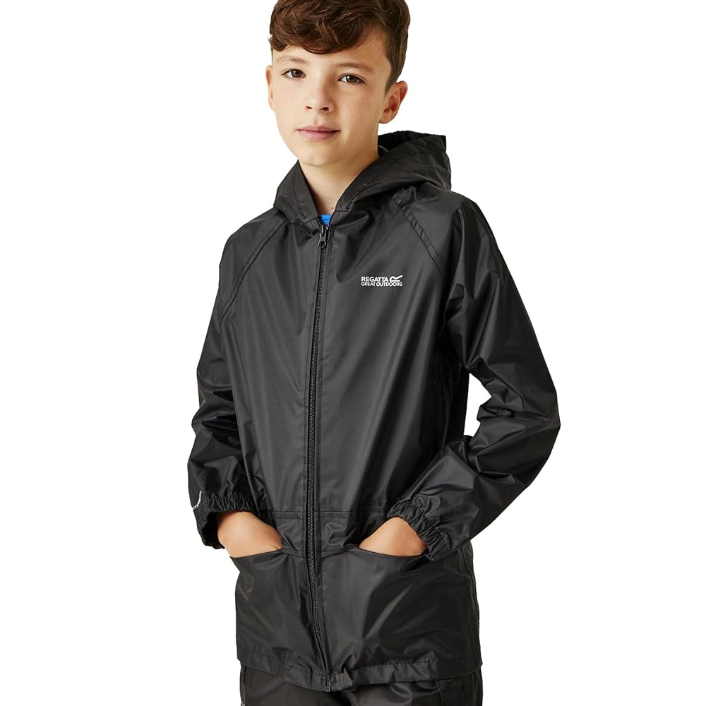 Regatta Kids' Stormbreak Waterproof Jacket, Wind Resistant Hooded Outdoor Coat
