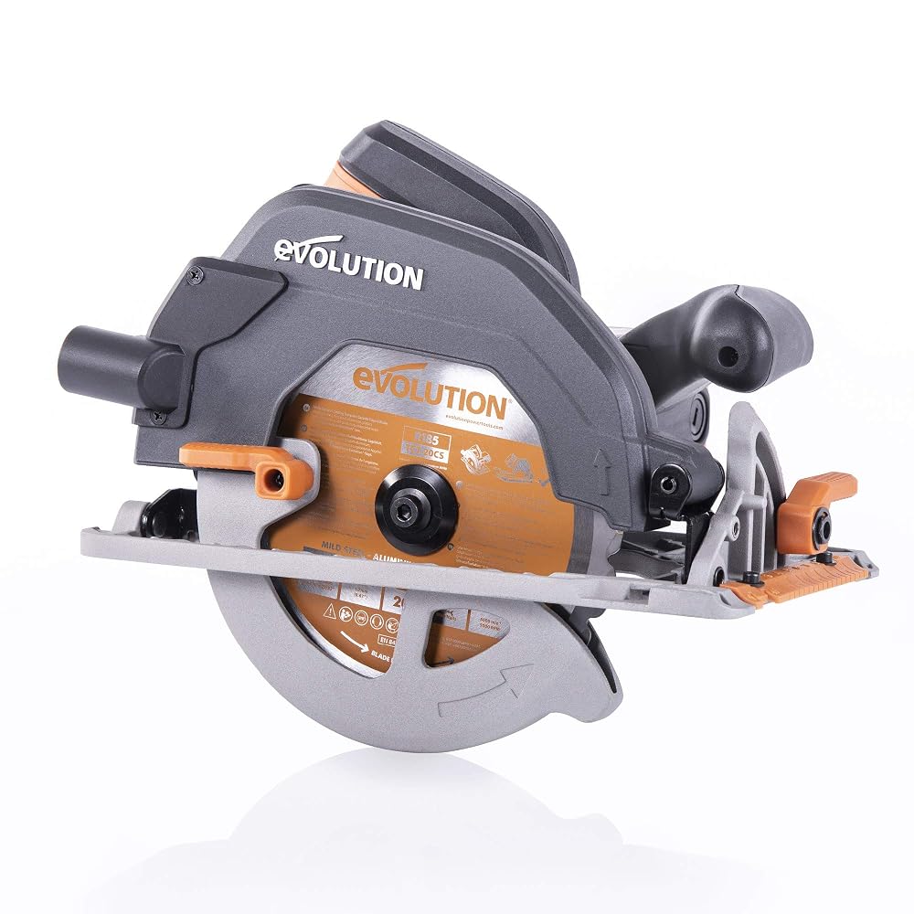 Evolution Power Tools R185CCS Circular Saw with TCT Multi-Material Blade, 185mm (230V)