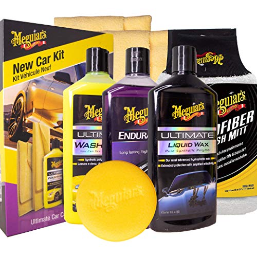 Meguiar's Performance Car Care Cleaning Kit - Complete Cleaning Kit with Storage Bag - Wash, Wax, Wheel & Interior Detailing