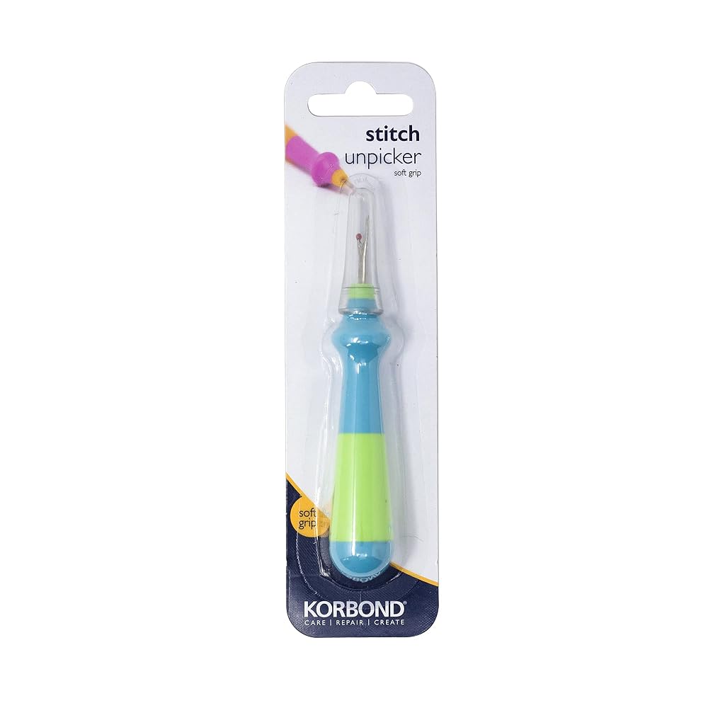 Korbond Easy Grip Seam Ripper, Stitch Unpicker with Ergonomic Large Handle