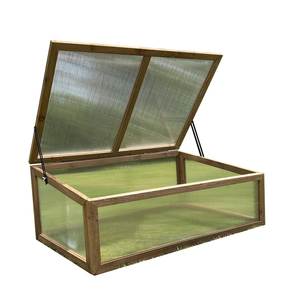 Selections Wooden Framed Polycarbonate Cold Frame Growhouse