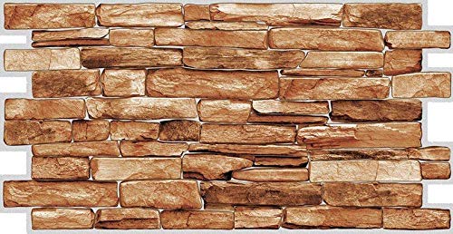 PVC Plastic Wall Panels 3D Decorative Tiles Cladding - Karelian (Pack 10 pcs/4.9 sqm)