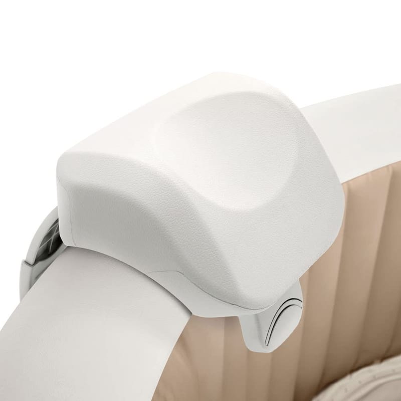 Intex PureSpa Foam Headrest, Ergonomic Inflatable Hot Tub Pillow with Soft PU Cushion and Neck Support, 28 x 23 x 17 cm