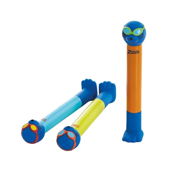 Zoggs Dive Sticks, Kids Swimming Pool Diving Toys, Brightly Coloured, Confidence-Building