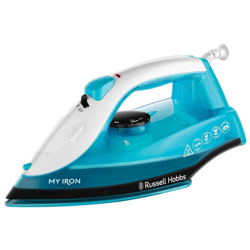 Russell Hobbs My Iron Steam Iron, Ceramic Soleplate, 260ml Water Tank, 120g Steam Shot, 28g Continuous Steam, Self-Clean Function, 2m Cord, Vertical and Variable Steam, 1800W, 25580