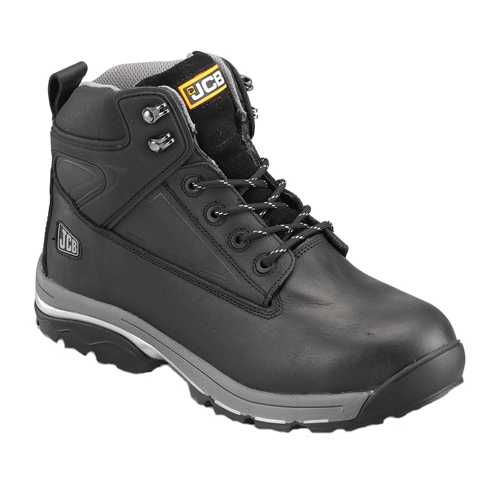 JCB Fast Track Waterproof Leather Steel Toe Safety Boots