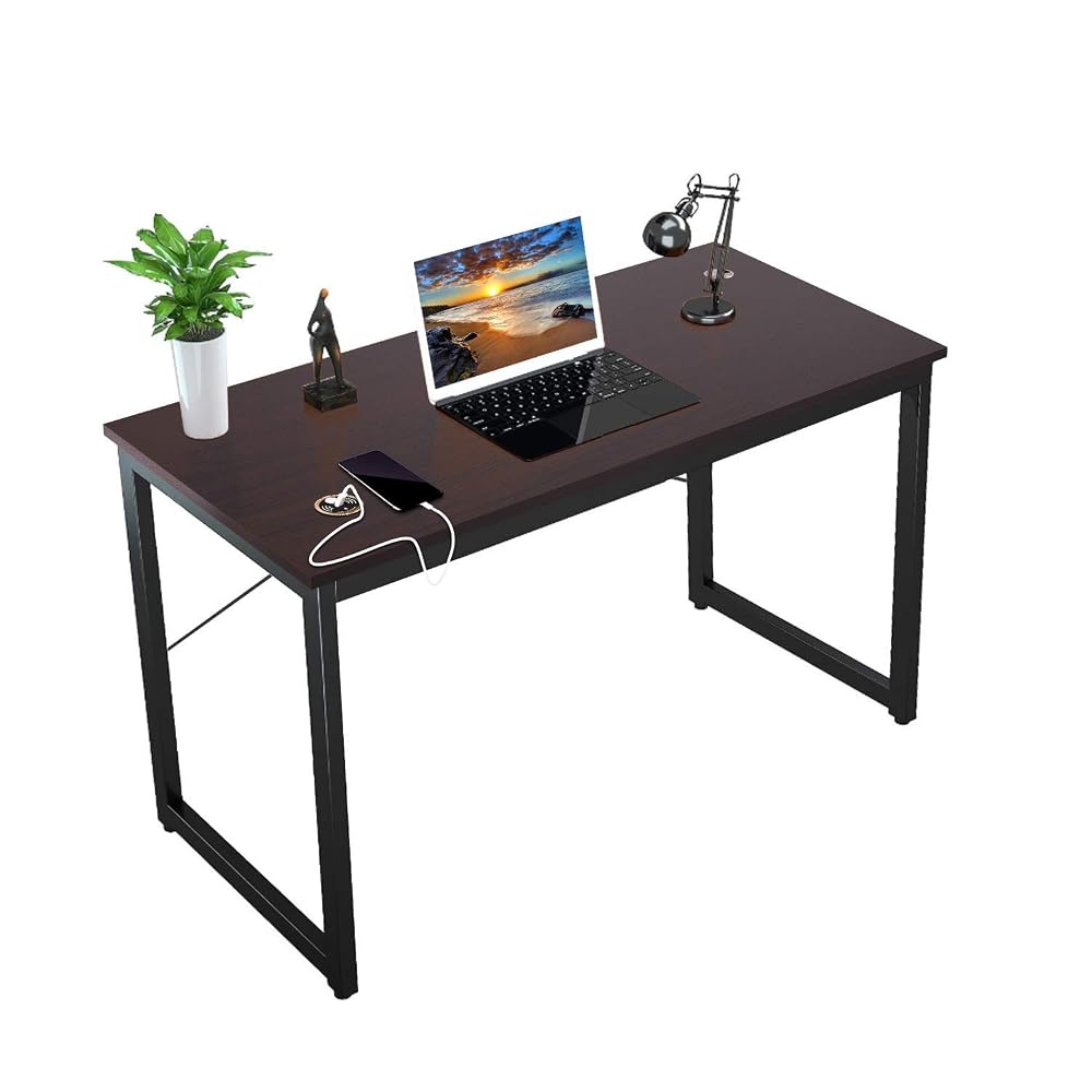 SLYPNOS Large L-Shaped Corner Computer Desk with Keyboard Tray