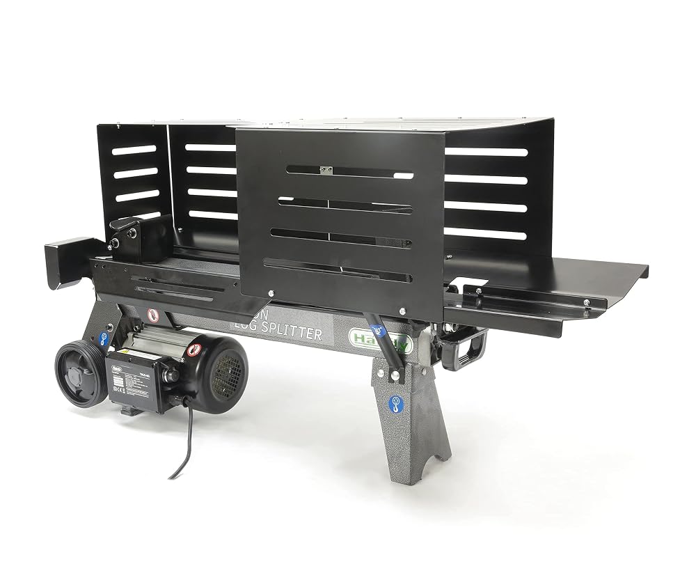 The Handy THLS-6G Electric Log Splitter with Safety Shut-Off and Guard, 2200W 6 Tons Pressure - 2 Year Guarantee