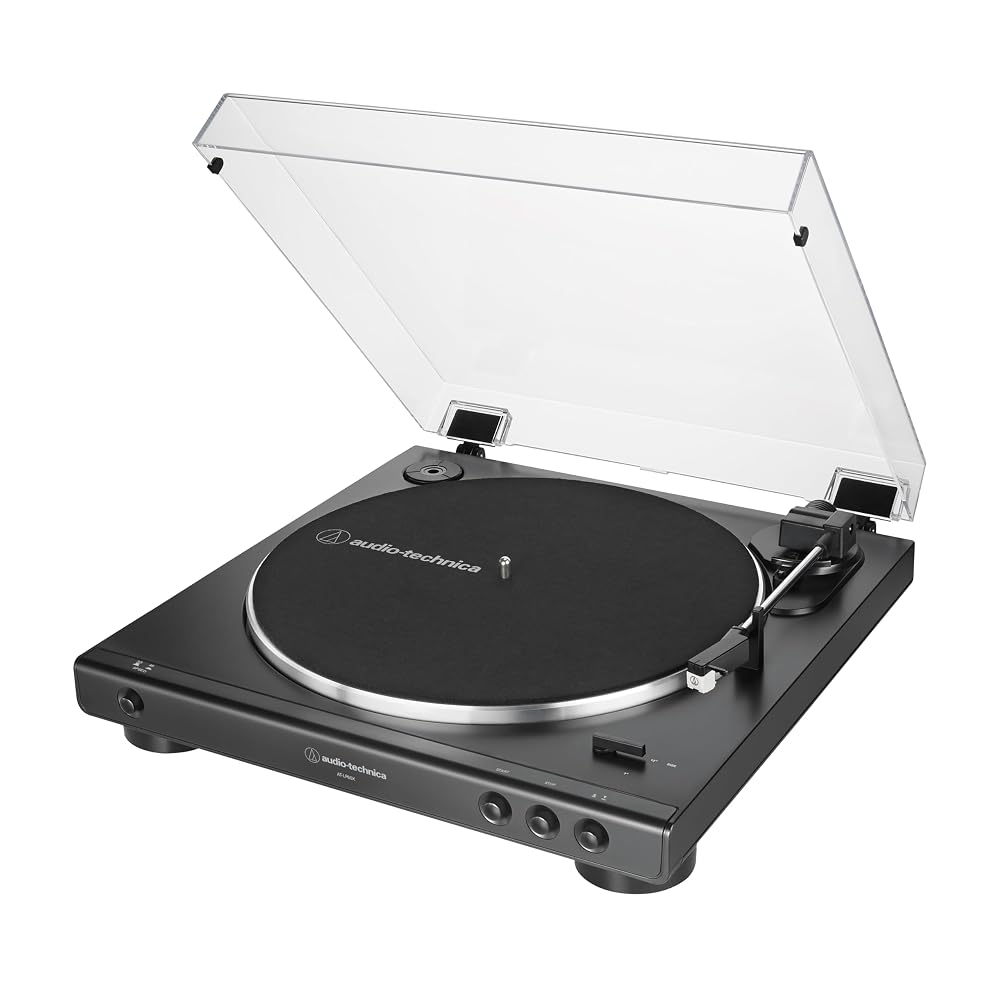 Audio-Technica AT-LP60X-BK Fully Automatic Belt-Drive Turntable with Built-In Phono Preamp