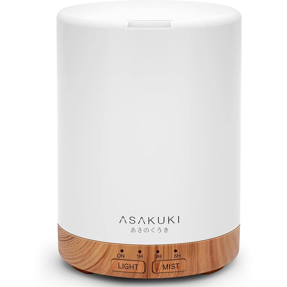 ASAKUKI 300ml Essential Oil Diffuser, Ultrasonic Aroma Diffuser and Humidifier