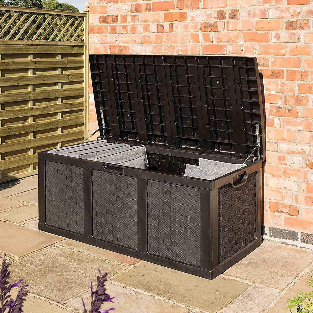 Rowlinson Garden Products Plastic Graphite Cushion Box, 634L