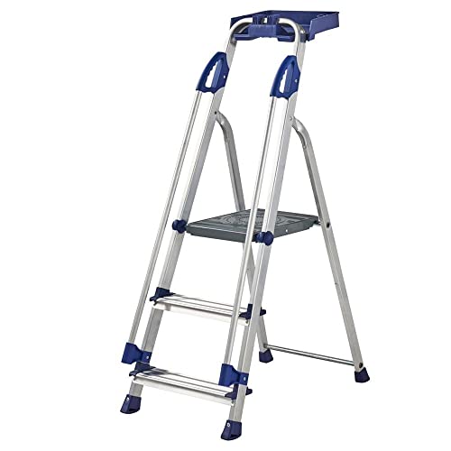 Werner 705 Series Aluminium Workstation Stepladder, 3 Tread