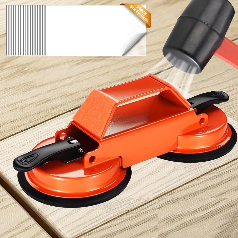REXBETI Laminate Wood Flooring Installation Kit with 30 Spacers, Upgraded Tapping Block, Pull Bar and Mallet