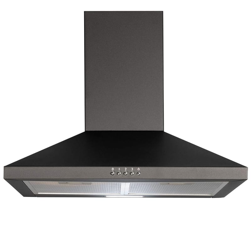 SIA CHL60BL 60cm Pyramid Chimney Cooker Hood - Black