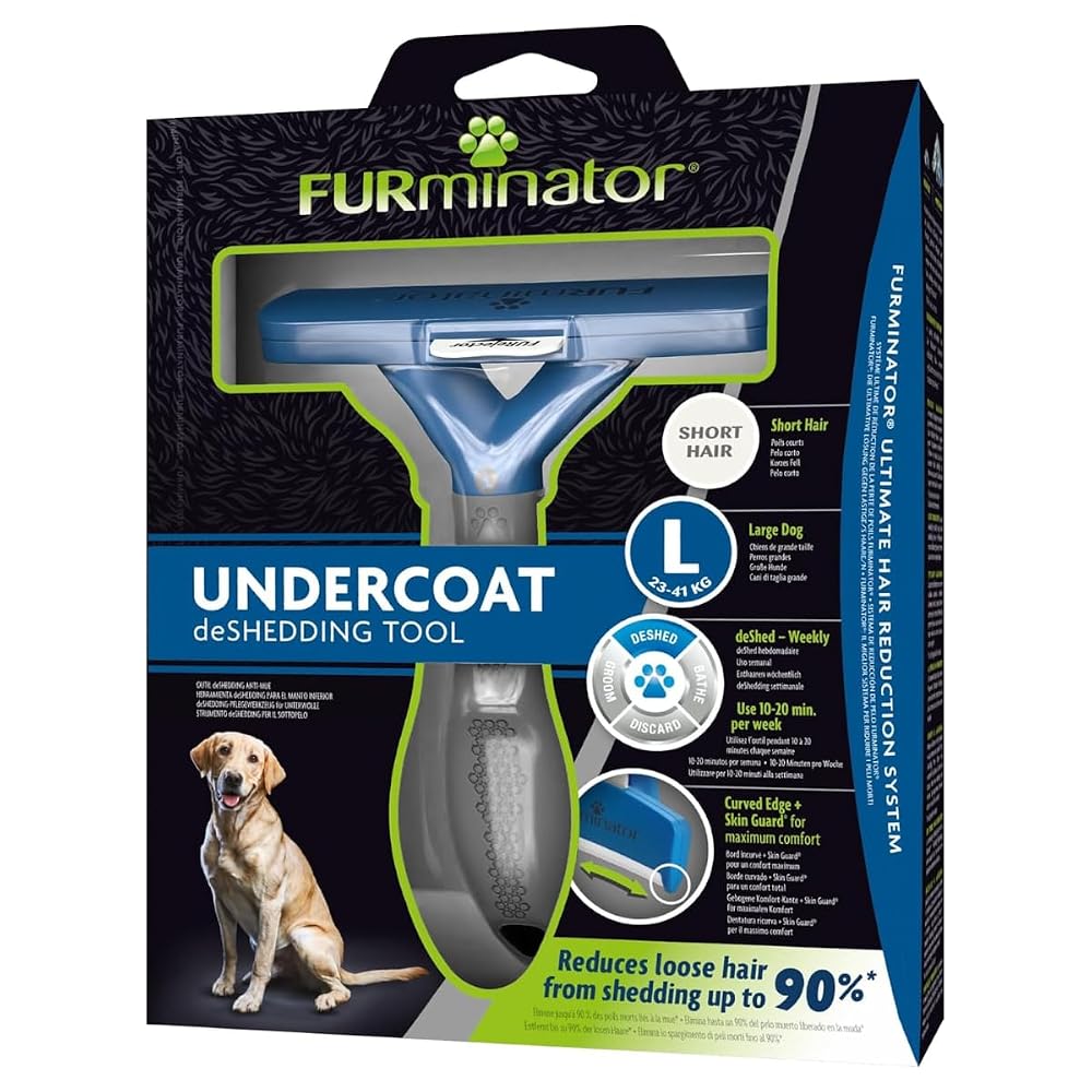 FURminator Undercoat deShedding Tool for Large Short Hair Dogs, 23-41 kg