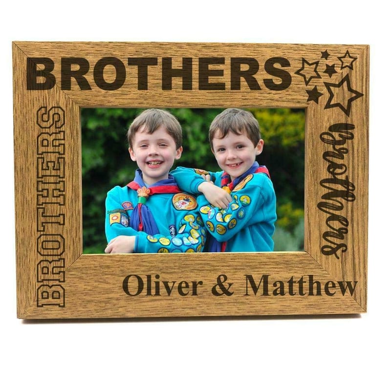 Brothers Sentiment Personalised Photo Frame Gift (8 x 10 Inch)